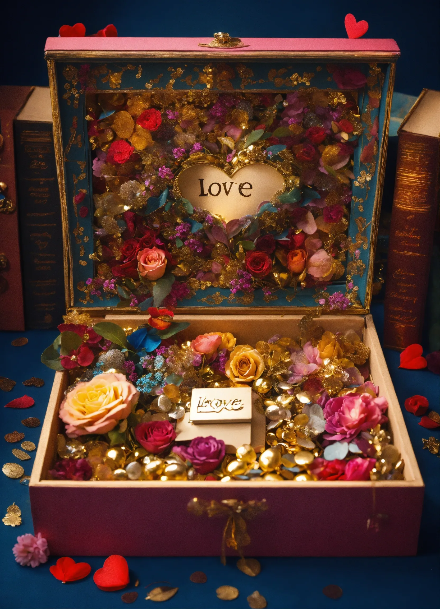 Spring gift wrapping with floral patterns