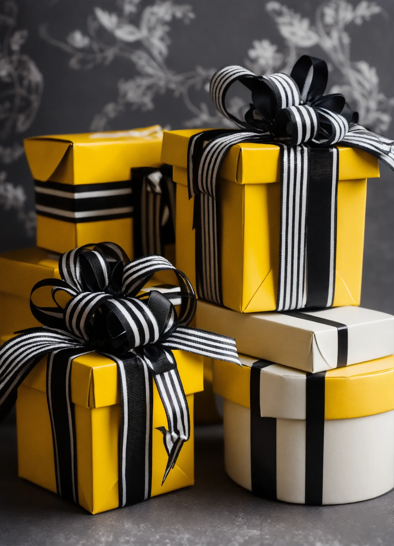 Birthday gift wrapping with confetti design